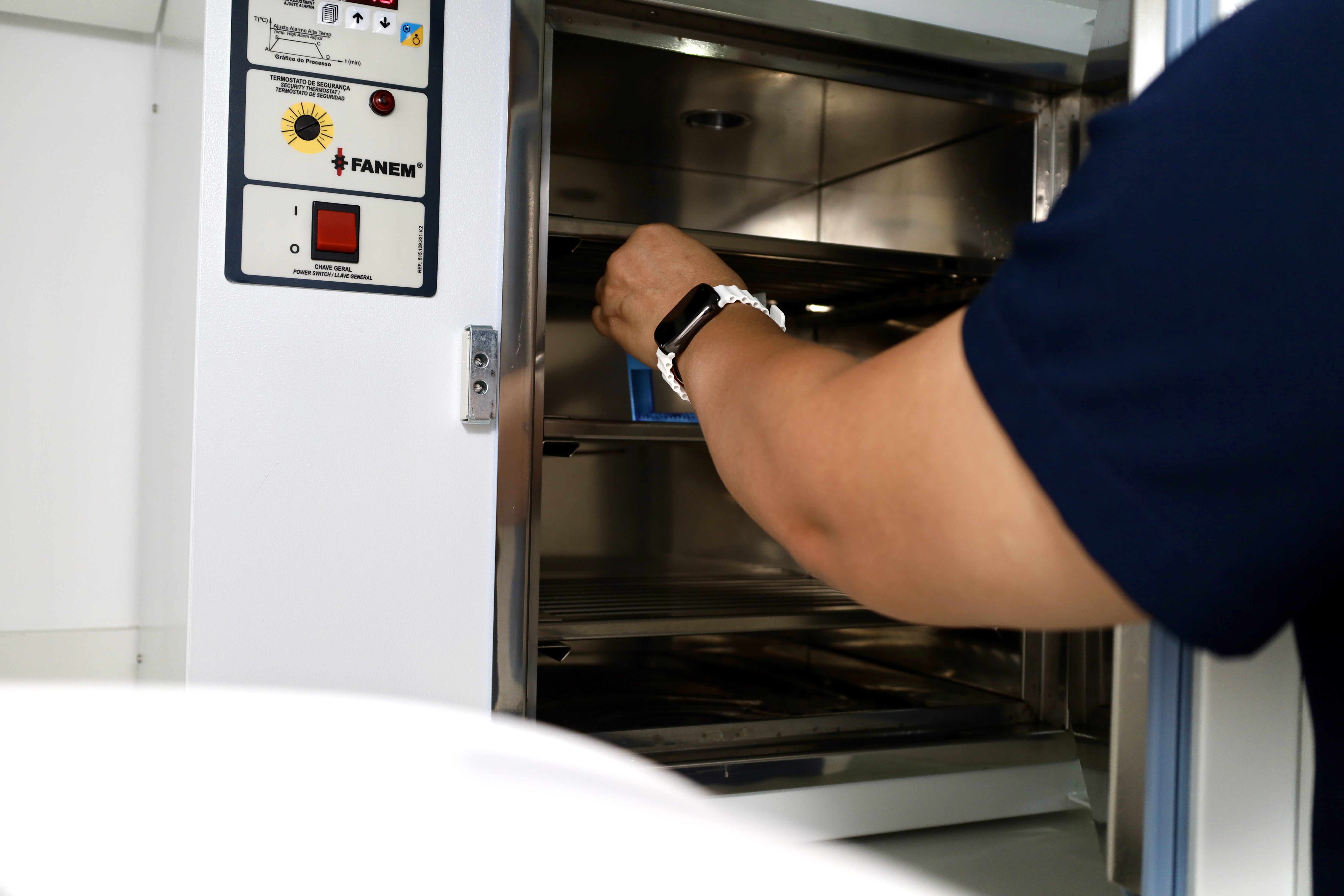 Procesamiento de la muestra en horno